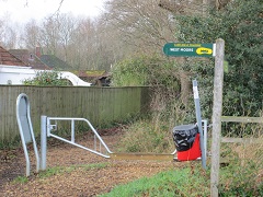 Access gate Trailway Station Road