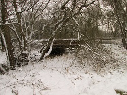 Woolslope bridge in snow