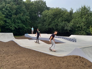 Skatepark in use 2