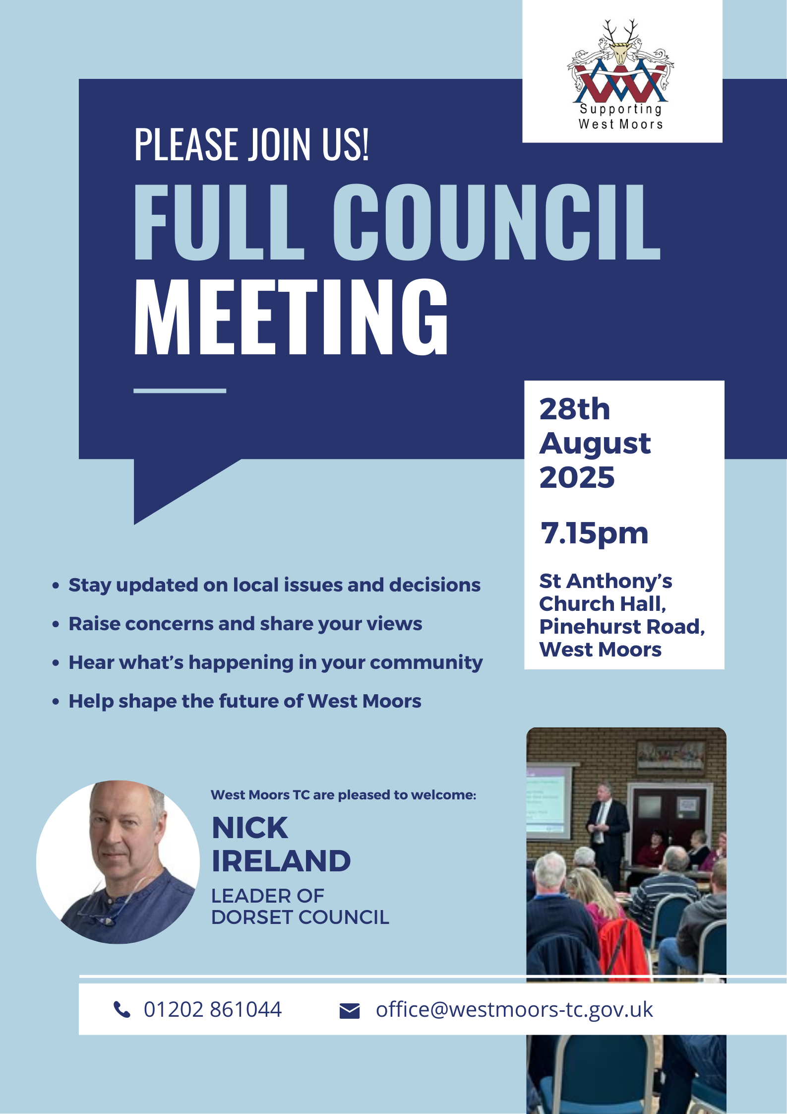 Council Meeting with Leader of Dorset Council