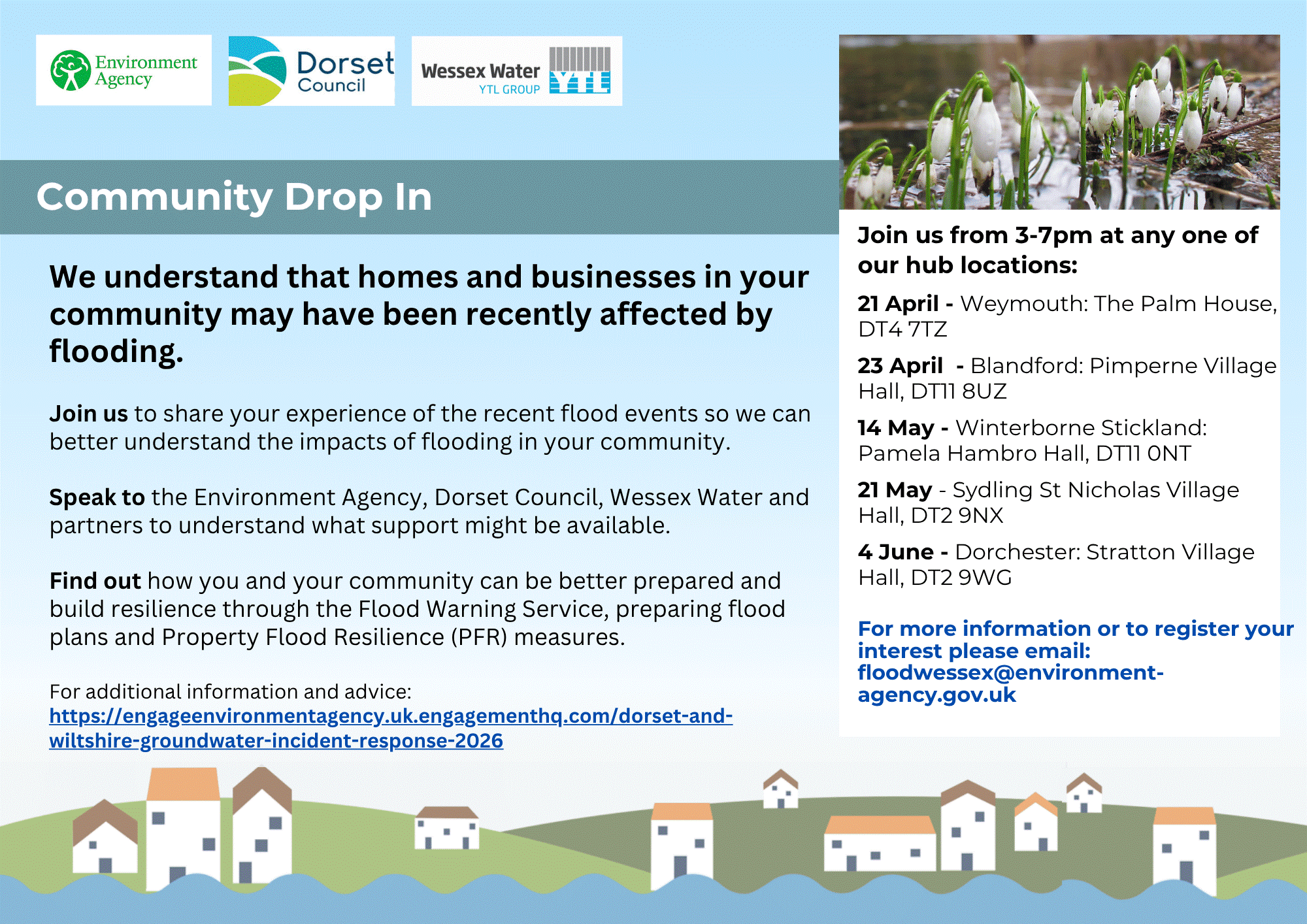 Flooding Community Drop-Ins