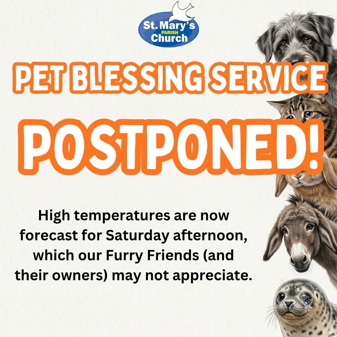 Pet Blessing Postponed