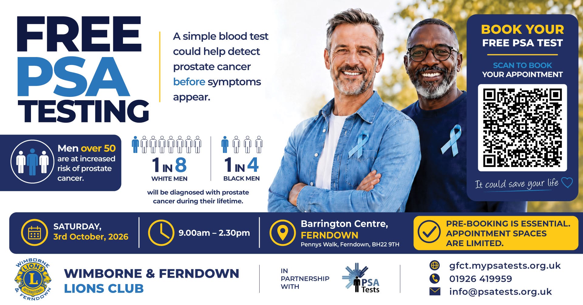 Free Prostate Cancer Testing